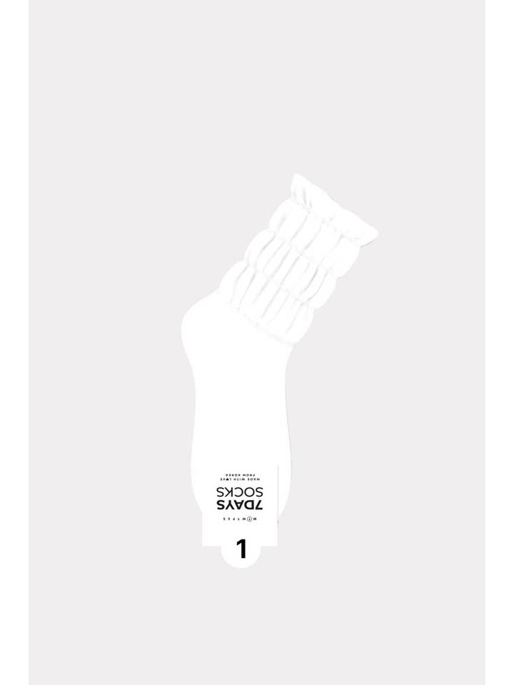 7DAYSSOCKS - Wholesale Socks - Women's - Women's Crew Daily Non Binding Shirring Solid Socks11