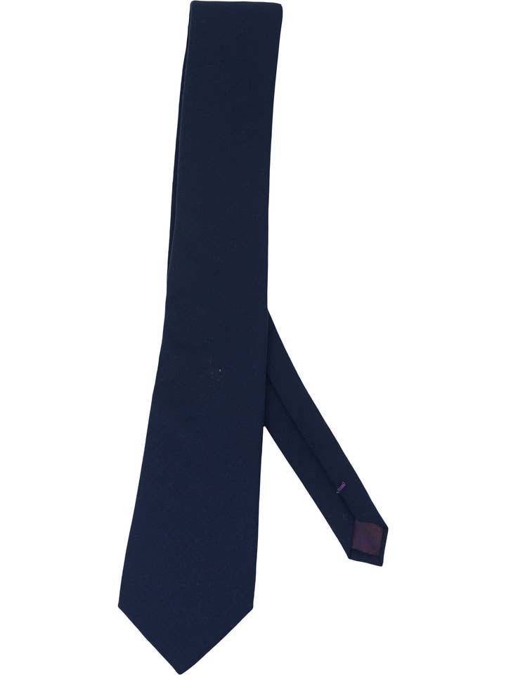 TADDEO MERINO TIE - NAVY for wholesale by Lords Of Harlech Accessories