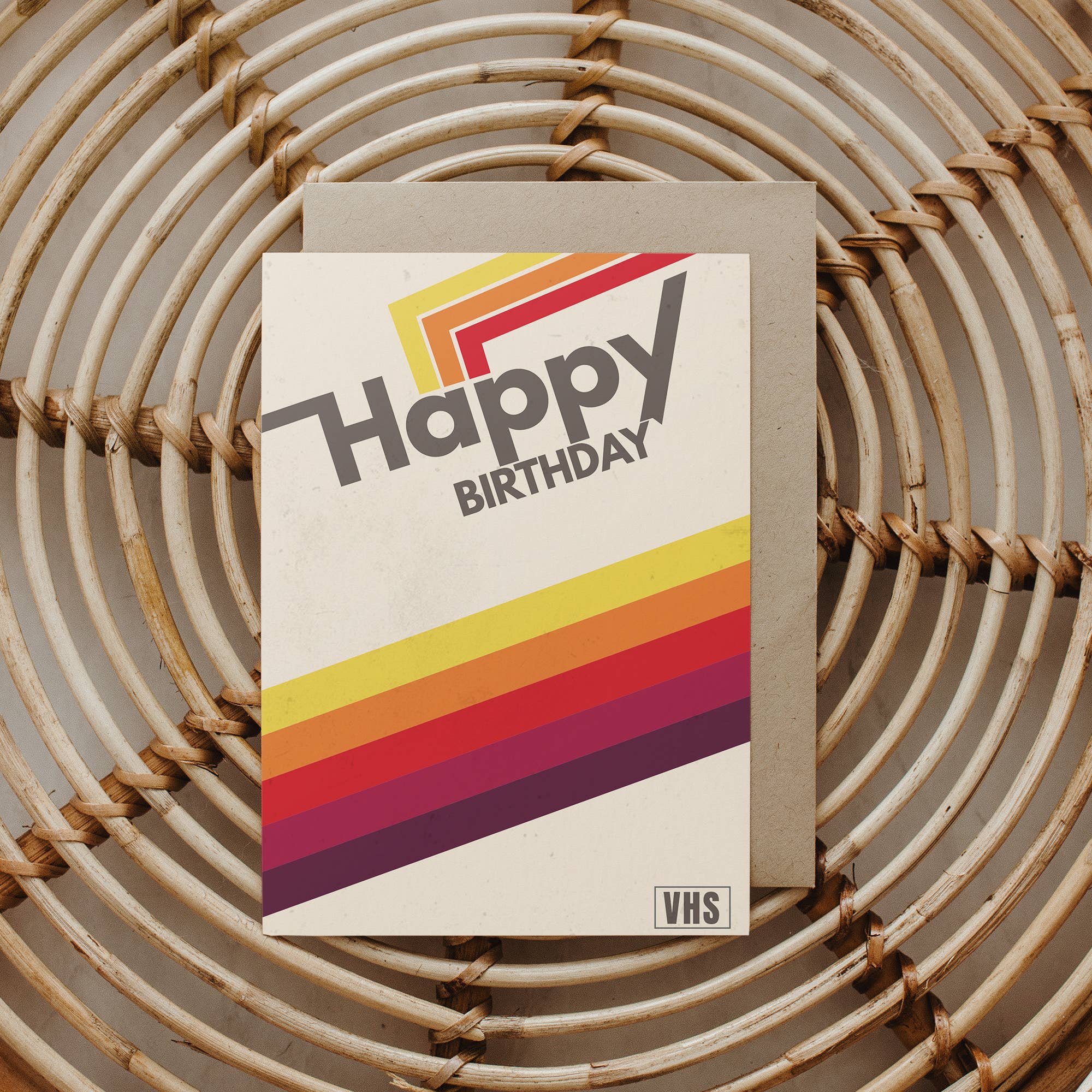 Highland Park Paper Co - Wholesale Birthday Card - VHS Retro Happy Birthday Card1