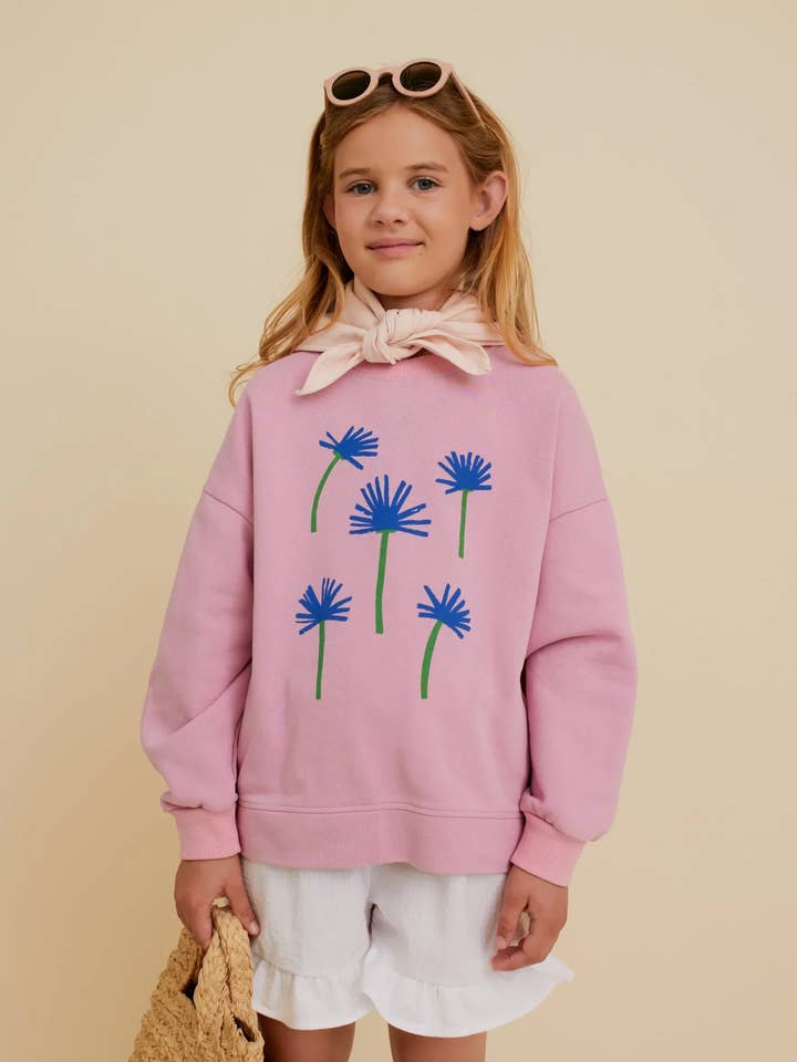 OXOX CLUB - Vendita all'ingrosso Felpa - Bambini - FELPA IN COTONE BIOLOGICO FIORDALISO0