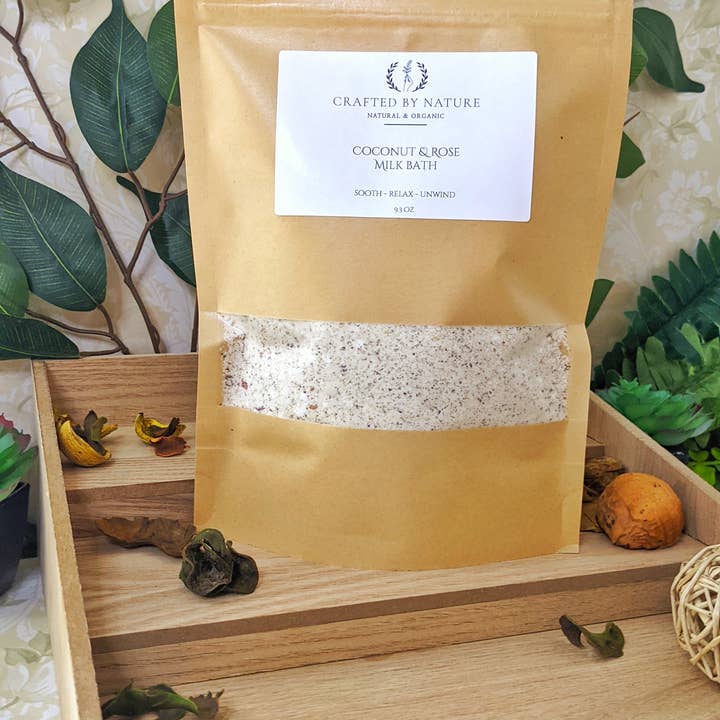 Crafted By Nature LLC - Wholesale Bath Soak/Milk - Coconut & Rose Milk Bath