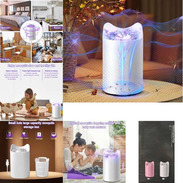 BUG#11 - CTR- Bionic 7.5" Violet Light Mosquito Trap Lamp for wholesale by St. Louis Wholesale LLC