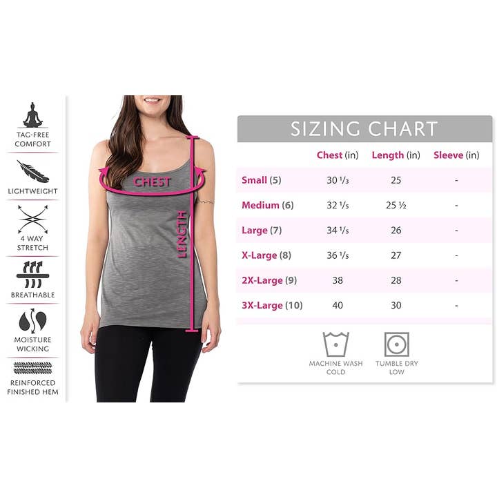 I-Wear Brands - Wholesale Camisole - Women's - 5 Pack Women's Adjustable Spaghetti Strap Camisole5