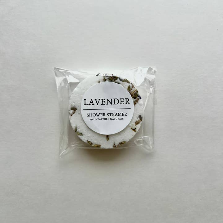 Unearthed Naturals - Wholesale Shower Steamer/Bomb - Lavender Shower Steamers | Botanical Aromatherapy
