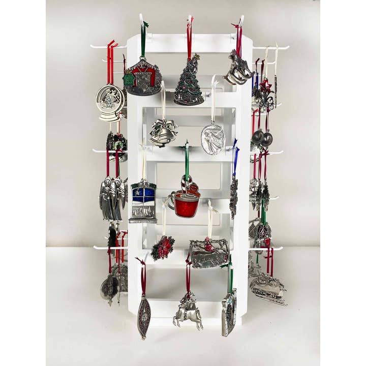 Classic Christmas Ornament Kit - Large with Spinner Display for wholesale by Danforth Pewter