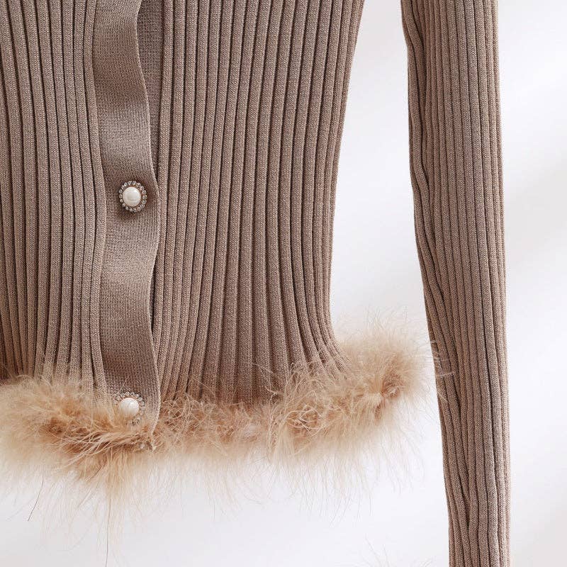 safistyle - Wholesale Top & Skirt Set - Women's - Knit Feather Trim Top and Skirt Set9