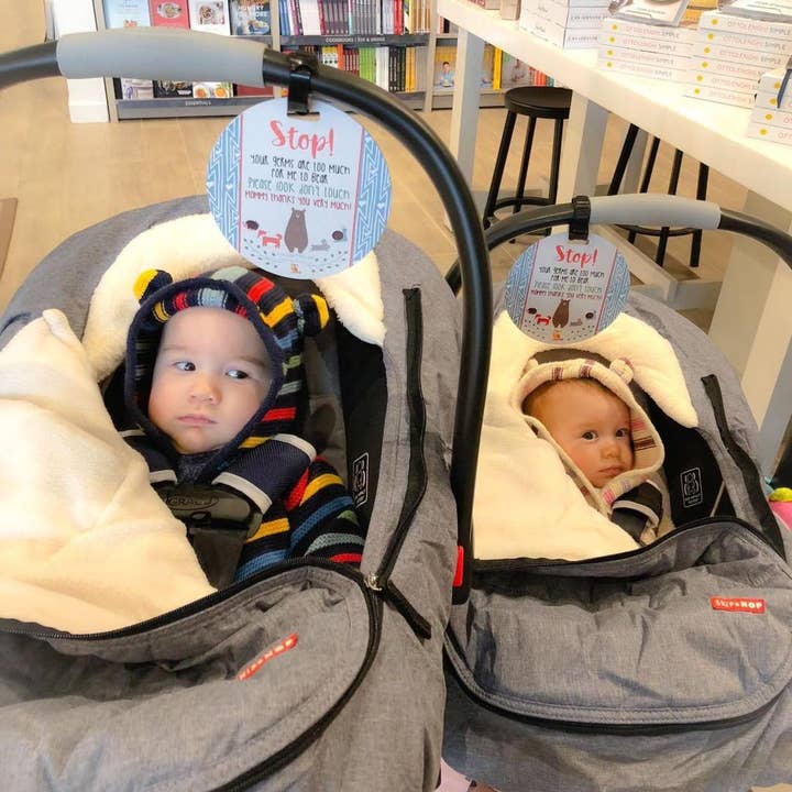 Three Little Tots - Wholesale Car Seat Cover - Kids & Baby - Woodlands No Touching Baby Car Seat and StrollerTag4