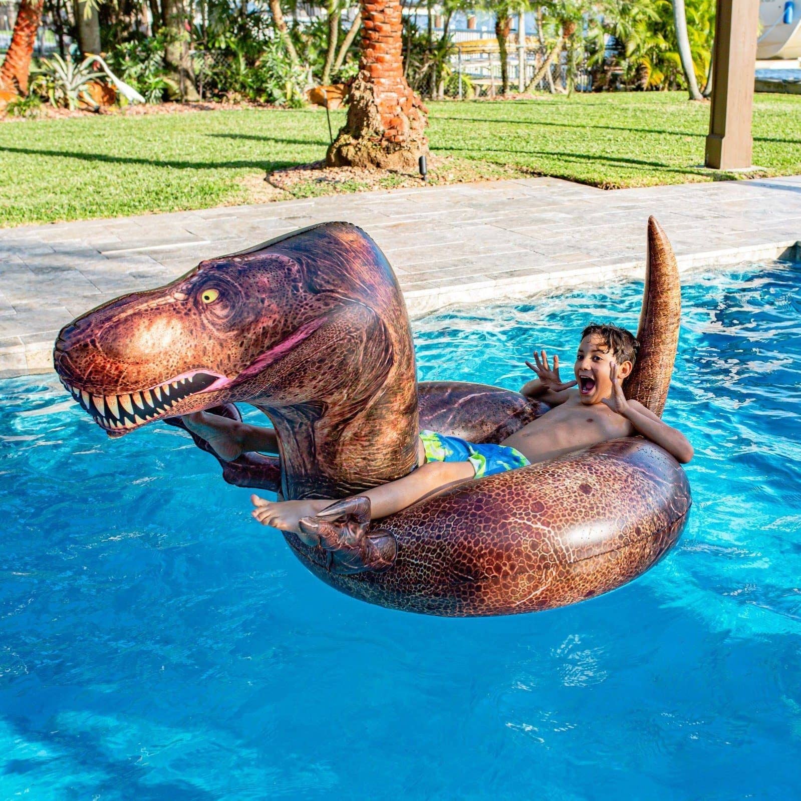 PoolCandy - Wholesale Inflatables - T-Rex Inflatable Pool Tube Jumbo1