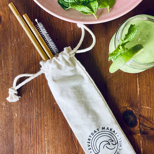 Trousse de paille réutilisable #BYOEverything pour la vente par Everyday Makai
