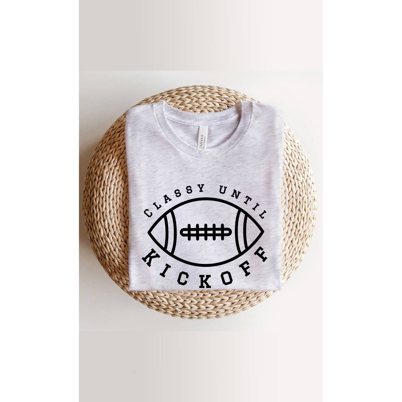 Kissed Apparel - Wholesale T-Shirt (Graphic) - Women's - Classy Until Kickoff Football Graphic Tee0