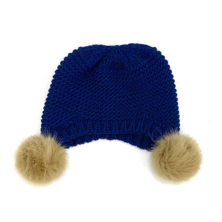 MILANO AMOUR - Wholesale Beanie - Women's - WINTER HAT CAPPELLO CUFFIA DOUBLE PON-PON