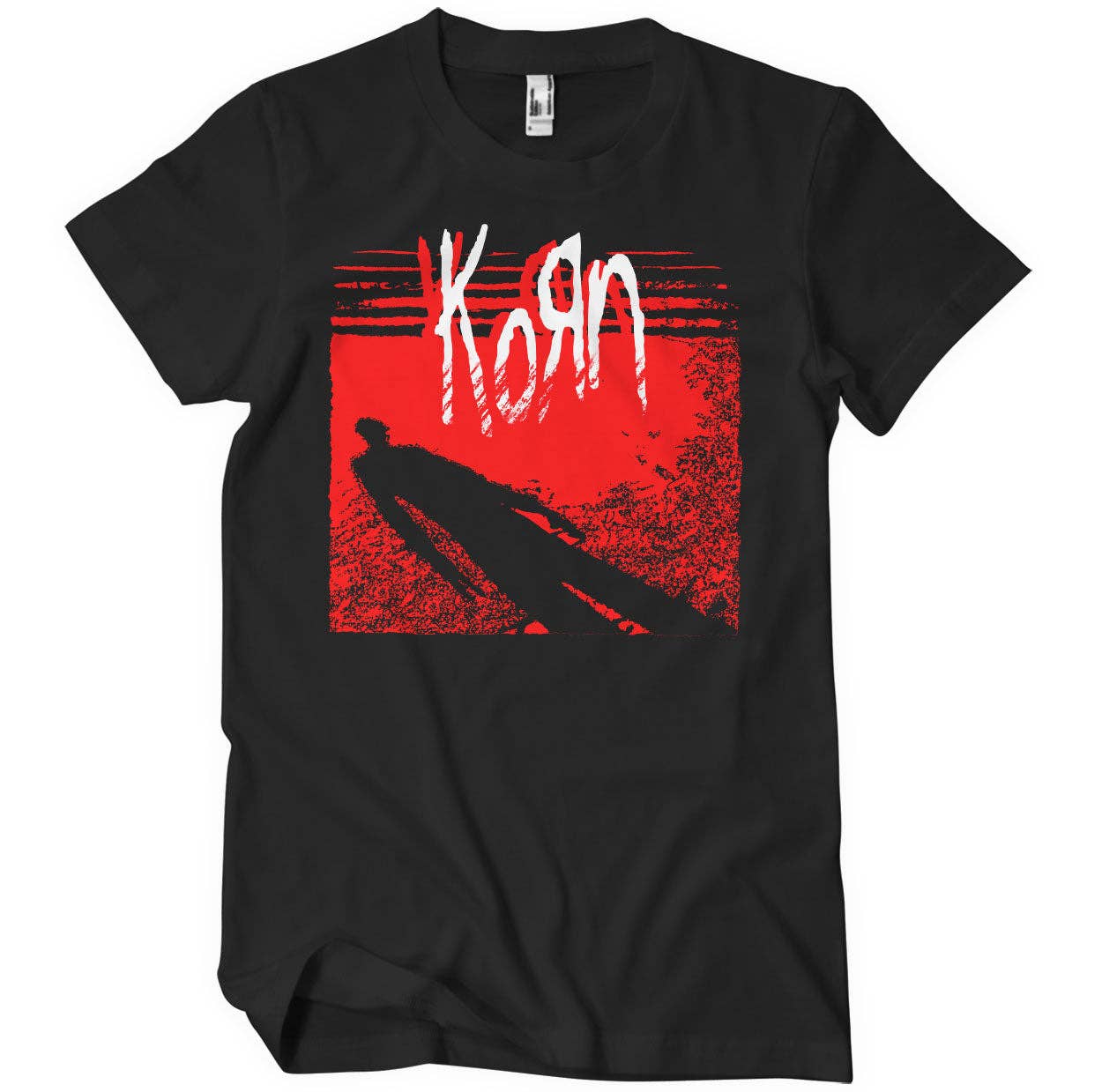 Black Korn Shadow T-Shirt for wholesale on Faire0