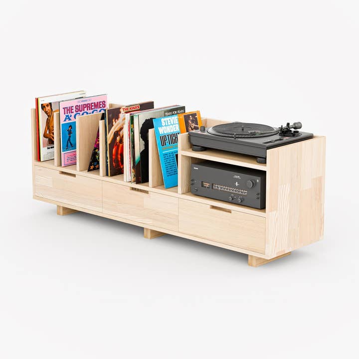 Record Storage with Drawers for wholesale by Stoff Mobel