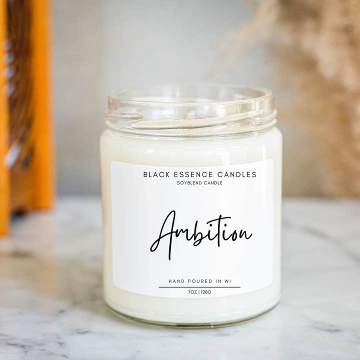 Ambition Pineapple Sage Jar Filled Candle for wholesale by Black Essence Candles