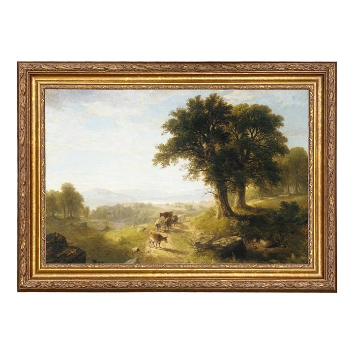 River Scene by Asher Durand Nature Landscape Painting Print for wholesale by Madison Bay Co. - Historical Home Decor Reproductions