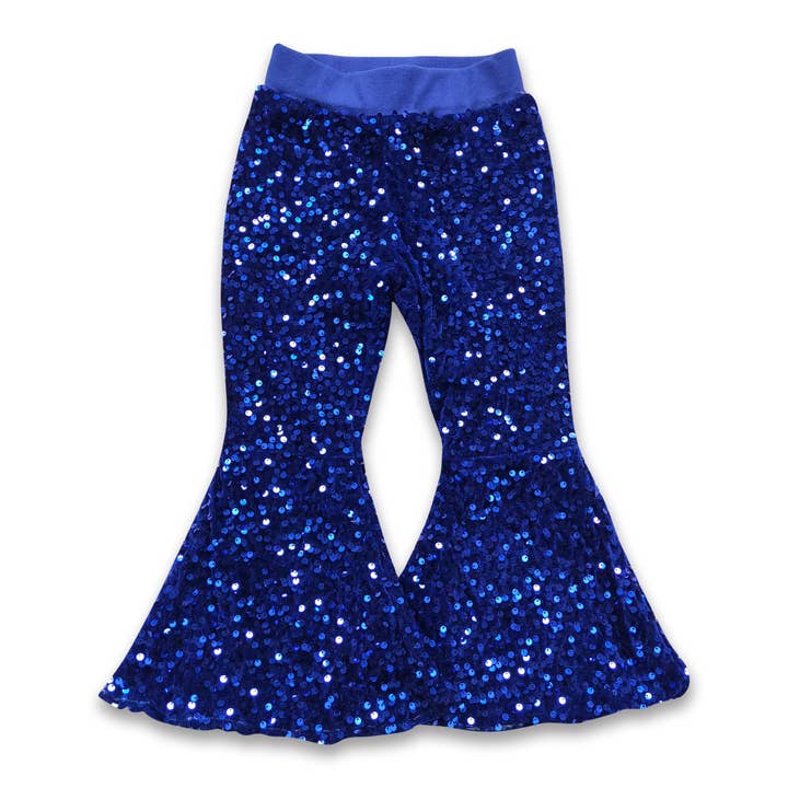 Yawoo Garments - Wholesale Pants - Kids - Colorful lining sequin girls bell bottom pants1