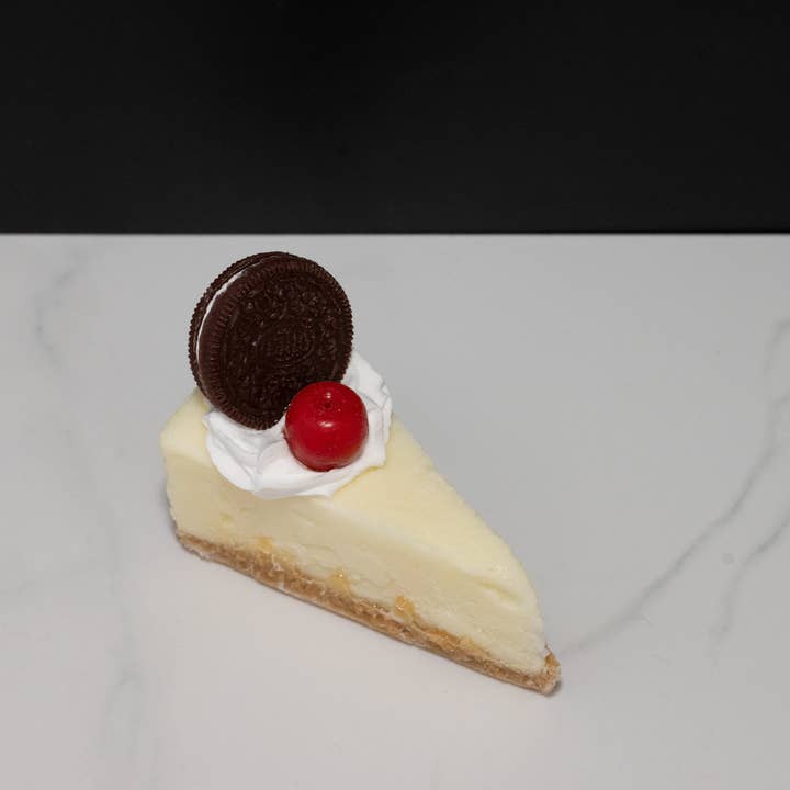 Just Dough It! Fake Foods - Wholesale Decorative Tabletop Object - Fake Oreo Cheesecake Slice1