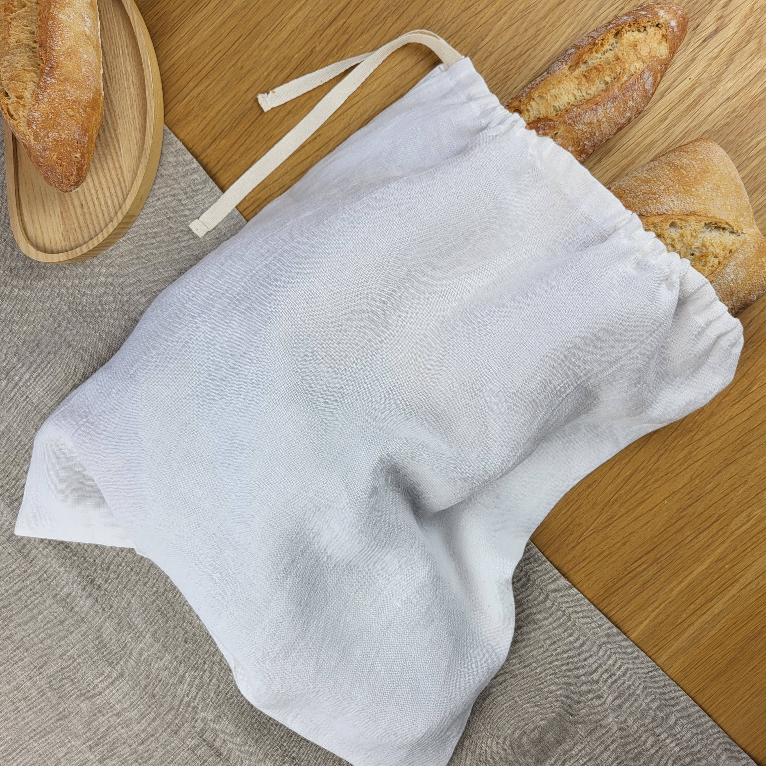 NAMUOS - Wholesale Food Storage Wrap/Bag - Off-white linen food storage bag I Sustainable bread bag1