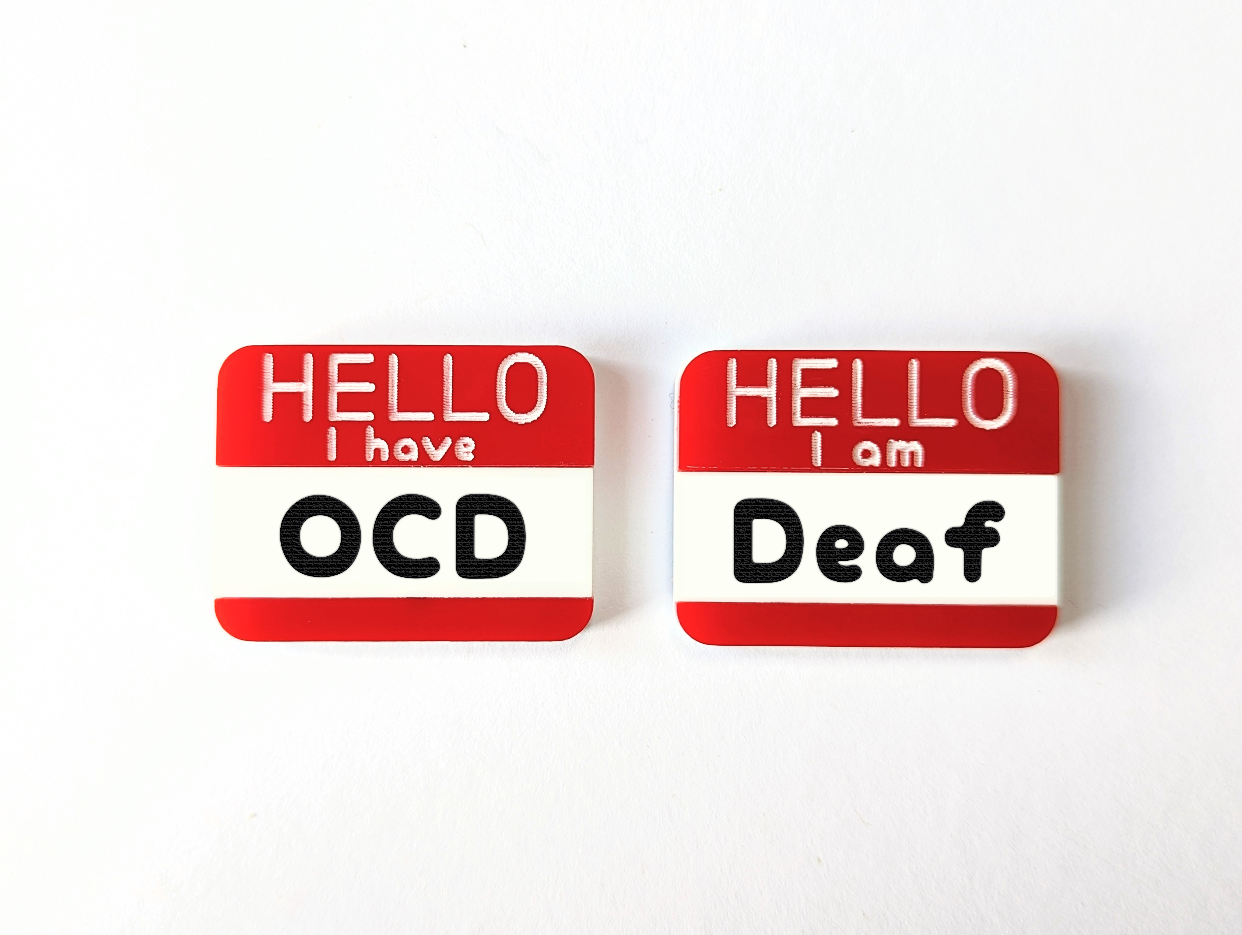 Chikai Shop – alfinete de lapela por atacado – Alfinete em acrílico Neurodivergente Personalizado0