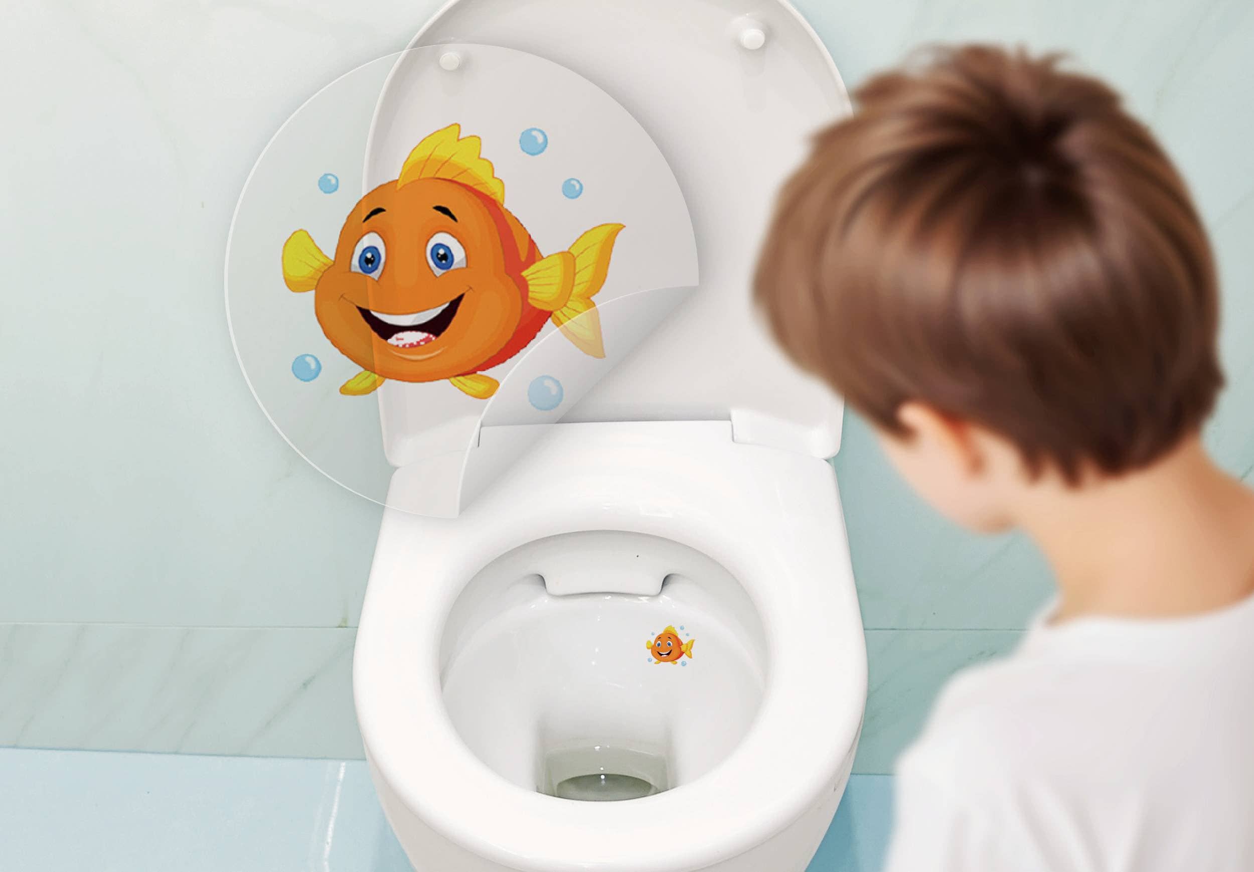 Sticker Varia - Wholesale Potty Training Chair - 4 Toilet-Target Stickers Clown Fish - Potty Training