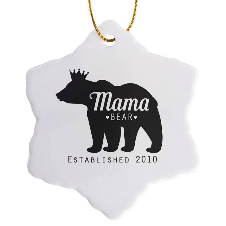 3dRose, Mamã Urso Estabelecida 2010, Ornamento por atacado de 3dRose