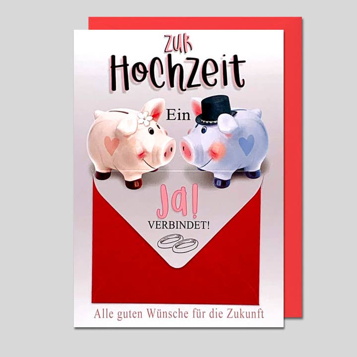 Wedding card for a cash gift UK-34406 for wholesale by Michel-Verlag GmbH