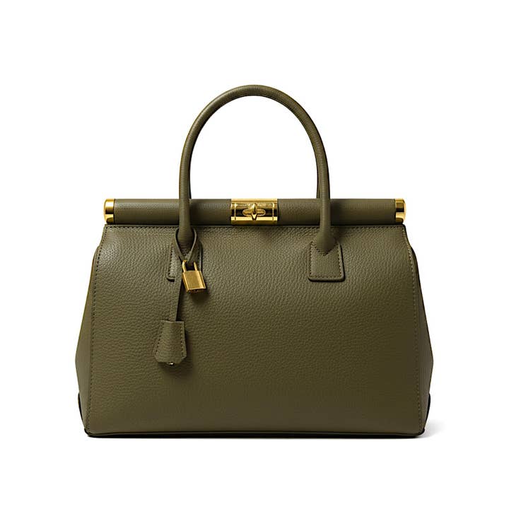 NORA läderväska Khaki för wholesale av ZEEN