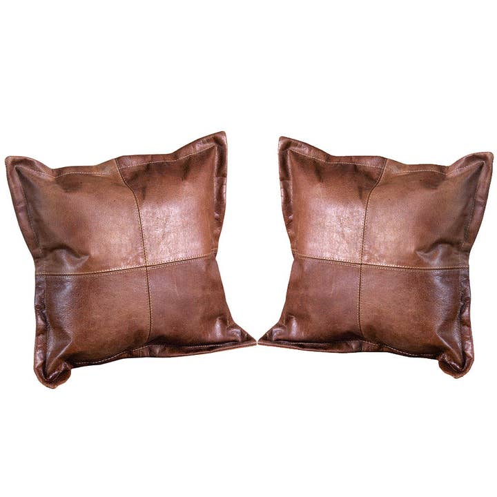 Hilason New Genuine Antique Vintage Leather Pillow Cushion Cover for wholesale by HILASON