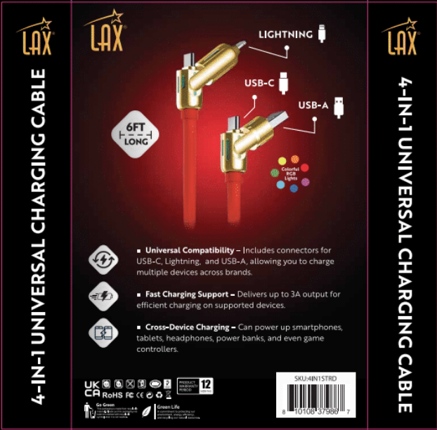 LAX Gadgets - Wholesale Charging Cable - Universal Charging Cables For iphone, Android Devices48