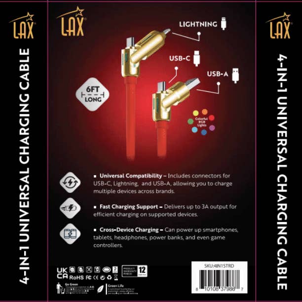 LAX Gadgets - Wholesale Charging Cable - Universal Charging Cables For iphone, Android Devices48