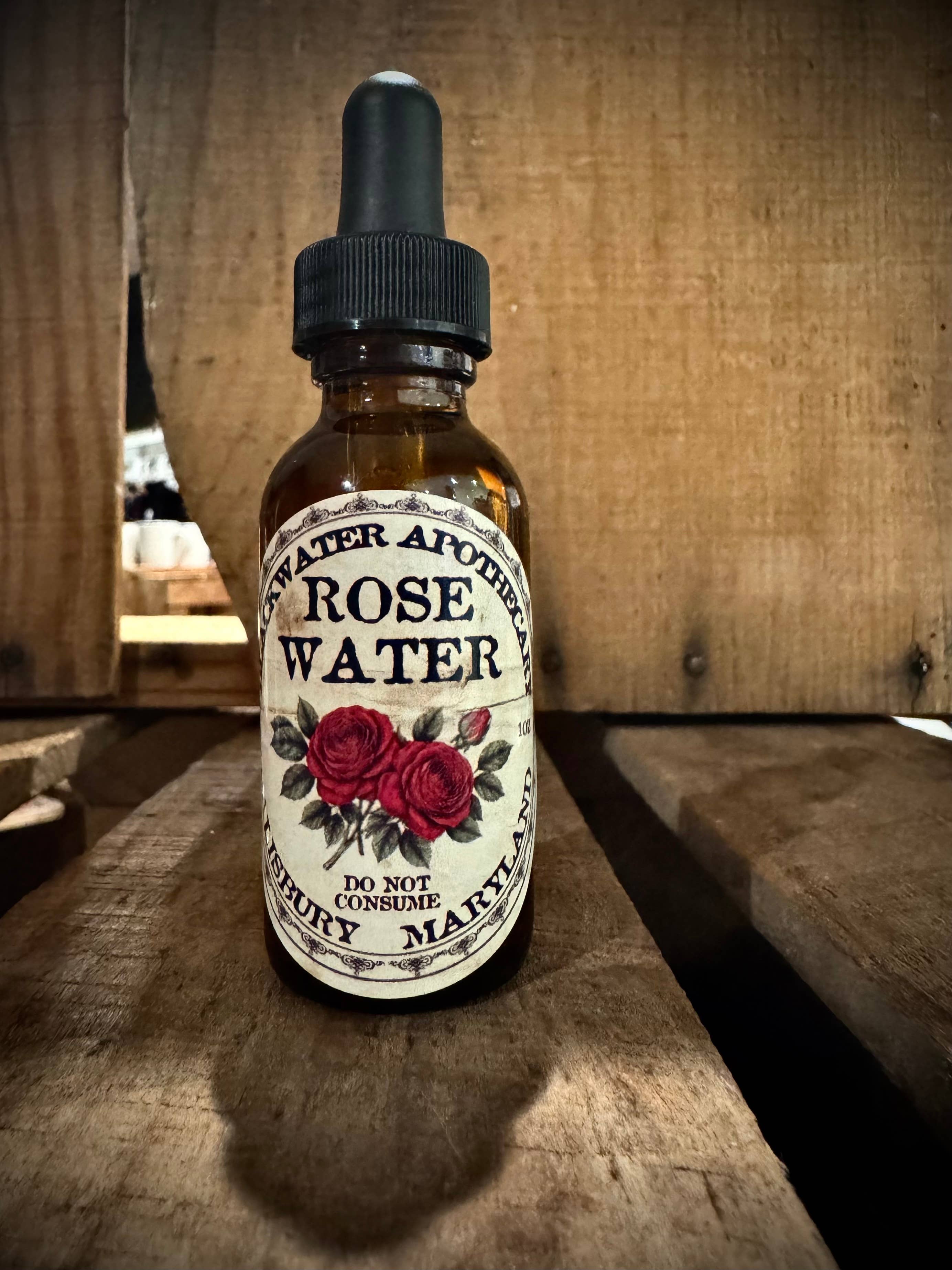 Blackwater Apothecary - Wholesale Face & Body Mist/Water - Rose Water - Amber Glass Bottle with Dropper Top 1