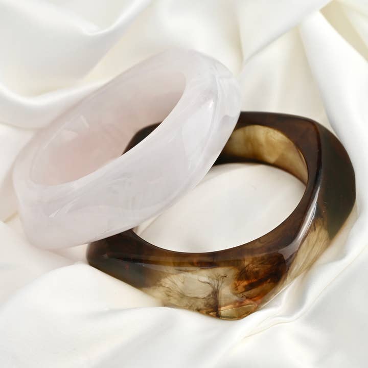 Blueyejewelry – wholesale Bangle bracelet – Chunky Resin Bangle Bracelets - Oversized Bold Resin Bangles
