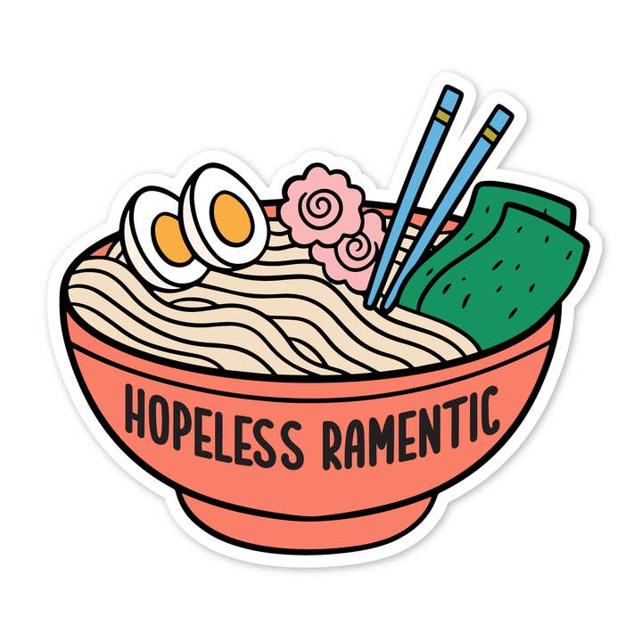 Hopeless Ramentic Ramen-Bowl-Aufkleber für den Großhandel von The Stickerie
