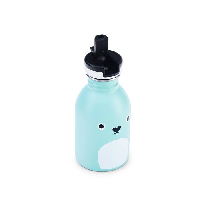 Noodoll - Wholesale Water Bottle - Stainless Steel Water Bottle - Ricepudding Bear-Blue-US only3