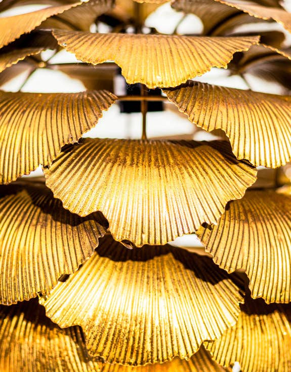 McGowan & Rutherford Ltd – wholesale Chandelier/hanging light – Gingko Leaf Ceiling Pendant Light1