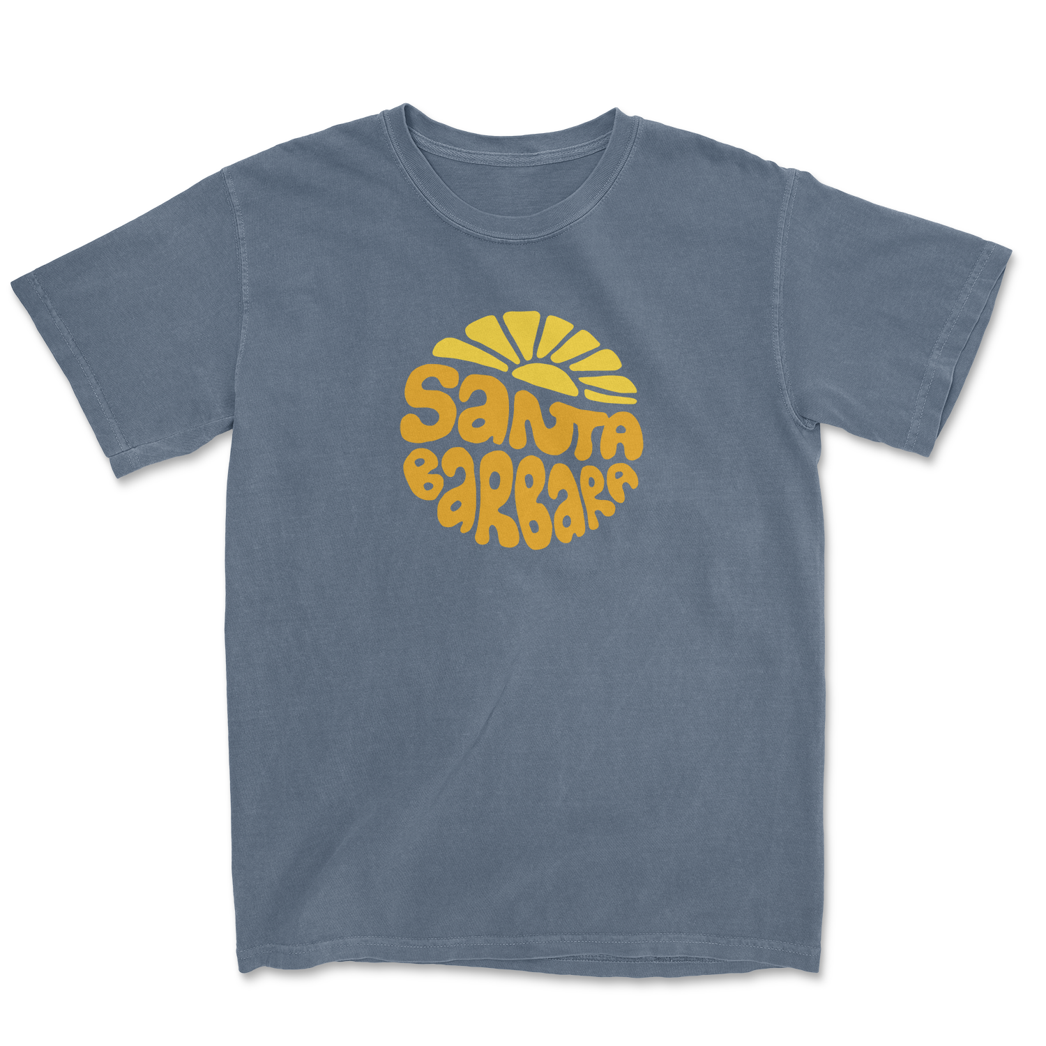 Island View Outfitters – Engroshandel T-shirt med print - Unisex – Santa Barbara Sunnyside Pigment Vasket T-shirt4
