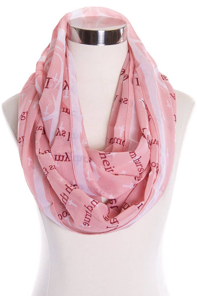 Hana - Wholesale Scarf - Women's - MOTHER'S PRAYER Religious Theme Infinity Scarf0