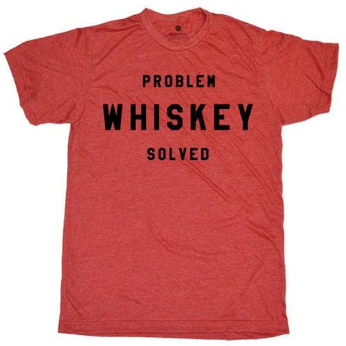 Problem Whiskey Solved Heather Red for wholesale by The Poster List