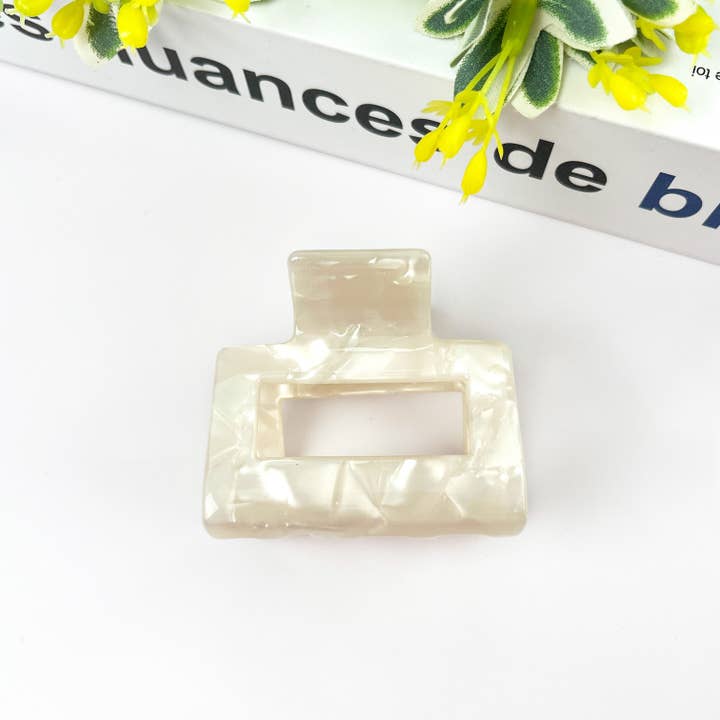 TheDivaSoap - Wholesale Hair Clip - Women's - Square Acetate Hair Clip, Spring and Autumn Claw Clip2