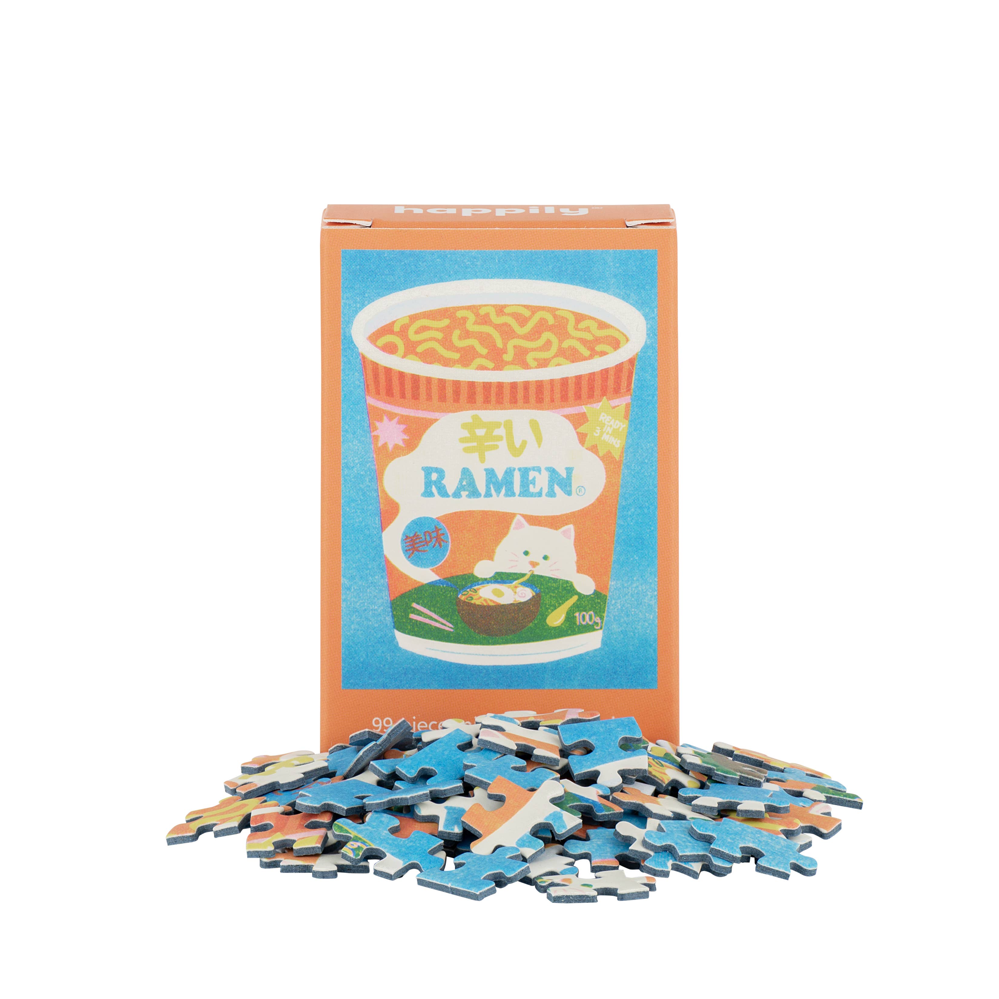 Happily Puzzles - Wholesale Puzzle - Adult - Ramen - 99 Piece Mini Jigsaw Puzzle