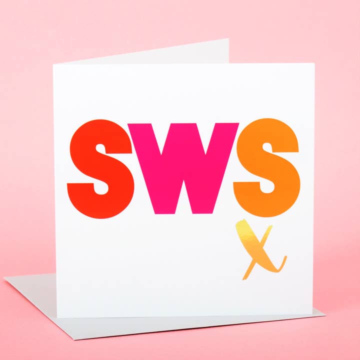 Claire Giles Ltd - Vente Cartes de Saint-Valentin - Carte de Saint-Valentin galloise, SWS, Kiss, texte doré brillant1