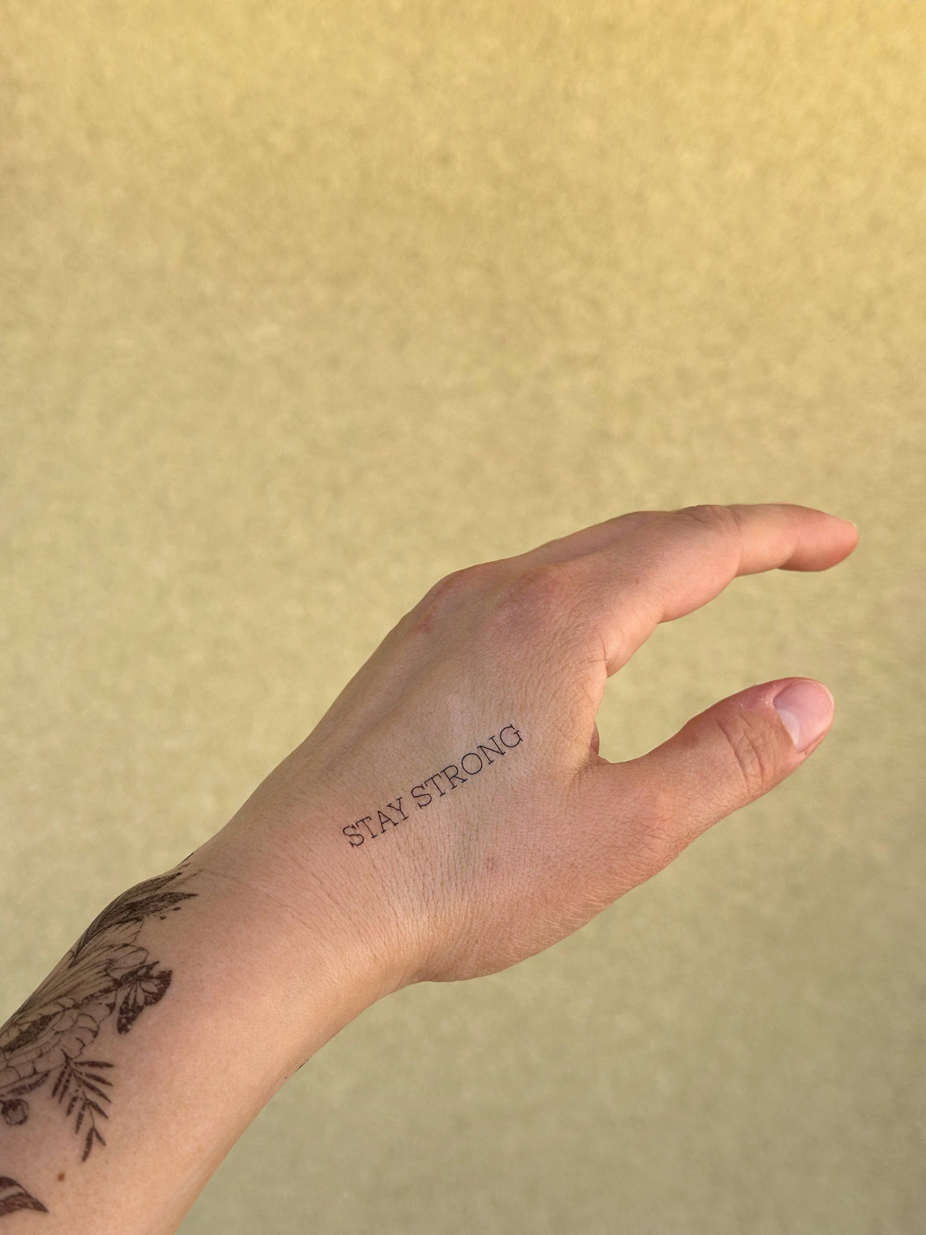 Stay Strong: Wrist Tattoo That Never Fades
