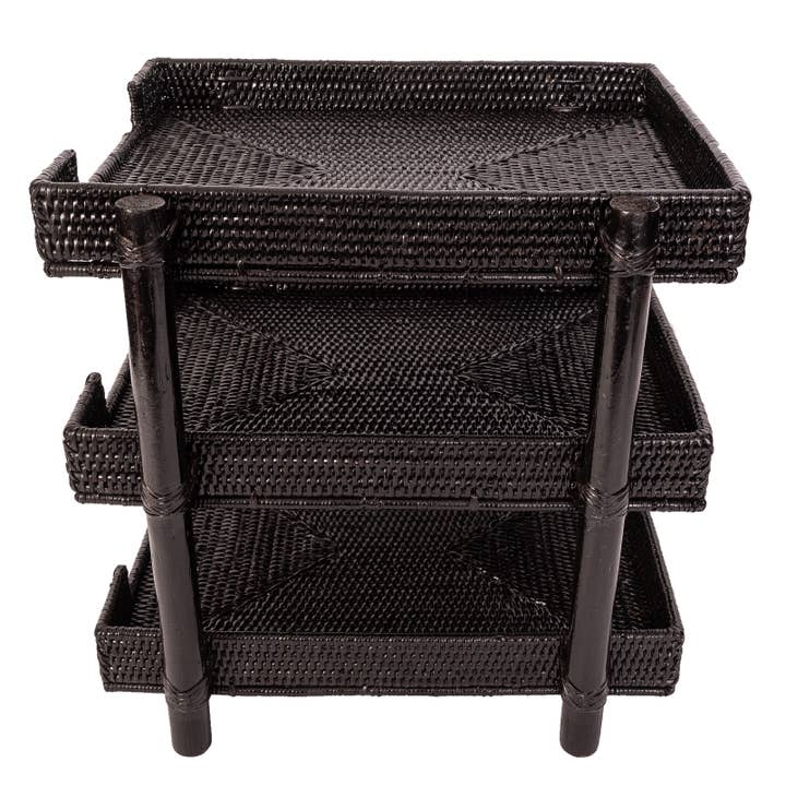 Artifacts Trading Company - Wholesale Desk Organizer - Artifacts Rattanâ„¢ 3-Tier-Tray Paper Sorter