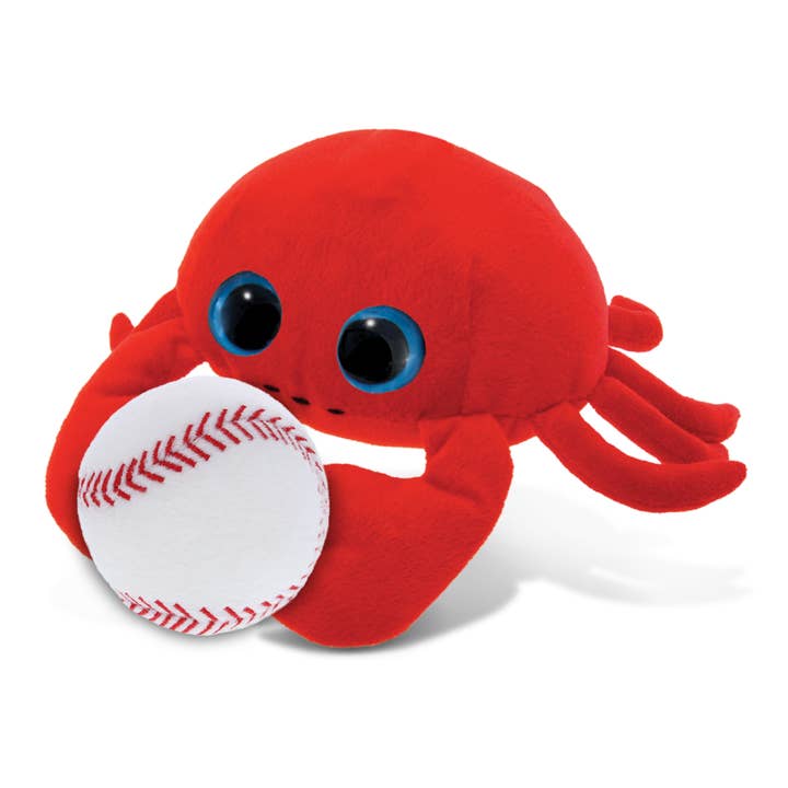 Cota Global - Wholesale Stuffed/Plush Toy - Kids & Baby - Plush Baseball - Big Eye 6" Plush - Red Crab