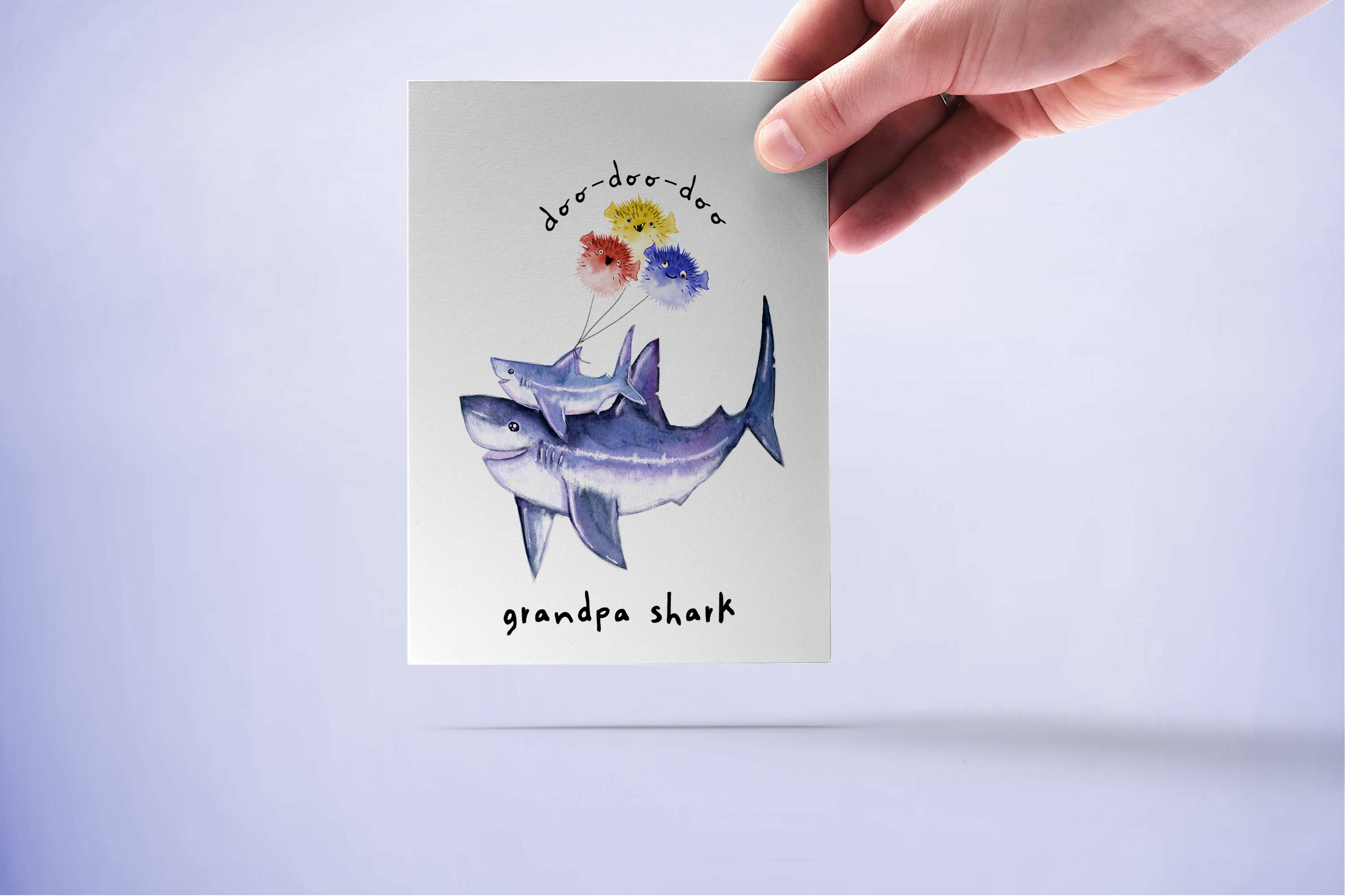 Liyana Studio - Wholesale Birthday Card - Grandpa Shark Baby Shark - Funny Birthday Card For Grandad3