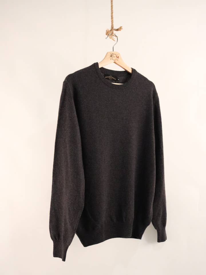 Lambswool Classic Sweater - Antracite for wholesale by ARMAZÉM DAS MALHAS