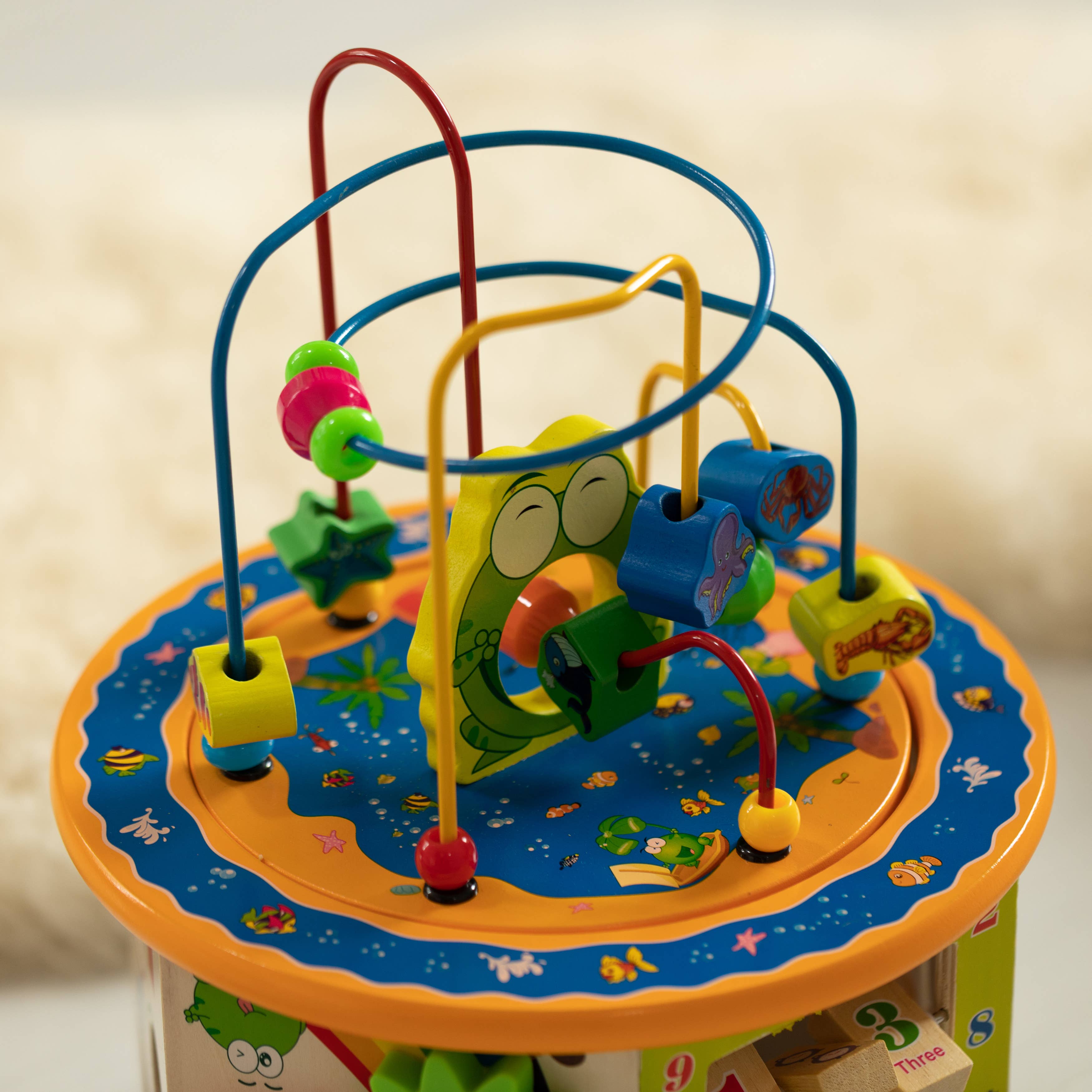 Quickway Imports – Engroshandel Trælegetøj - Børn – 8-i-1 farverig trælegetøjsaktivitet for børn9