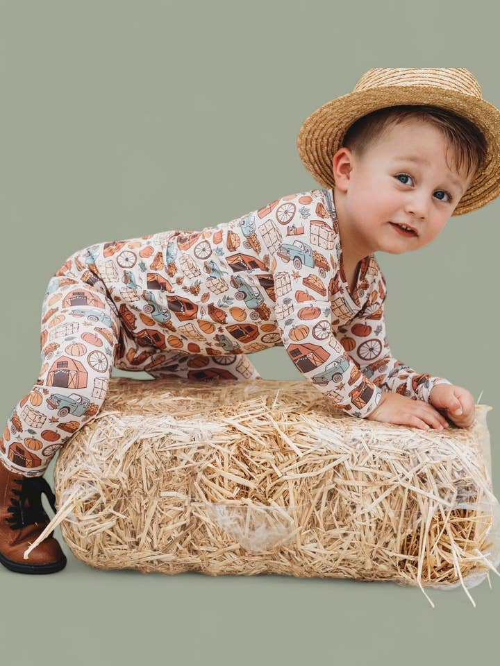 Dream Big Little Co. - Wholesale Sleepwear set – Kids - HAYRIDE AND HARVEST DREAM SET9