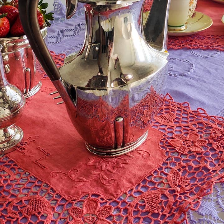 Heyfoo - Wholesale Placemat - Set van drie kleedjes met koraal buranokant11