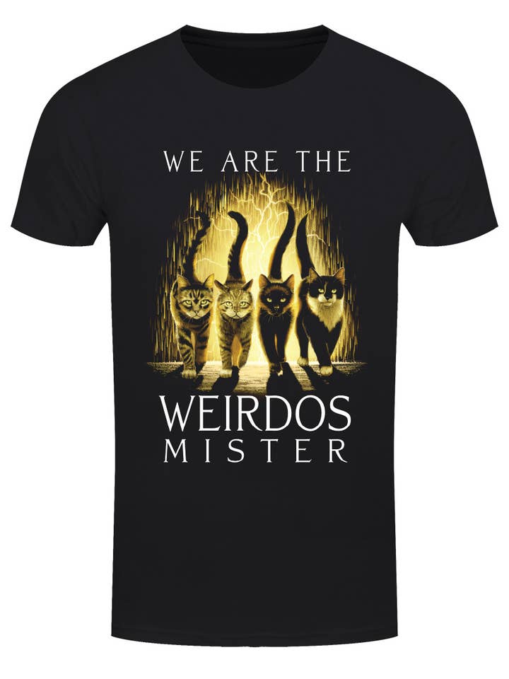 Horror-Katzen Wir sind die Seltsamen Herren Schwarz T-Shirt für den Großhandel von Grindstore